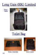 Toilet bag catalog